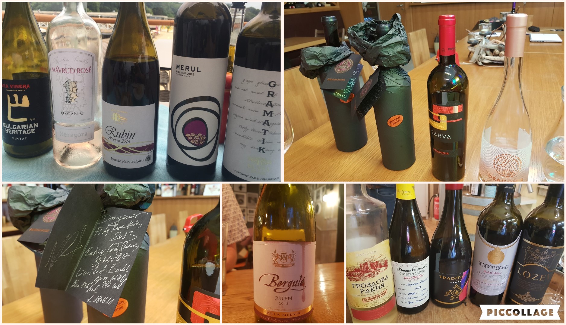 Collage Wines of Bulgaria